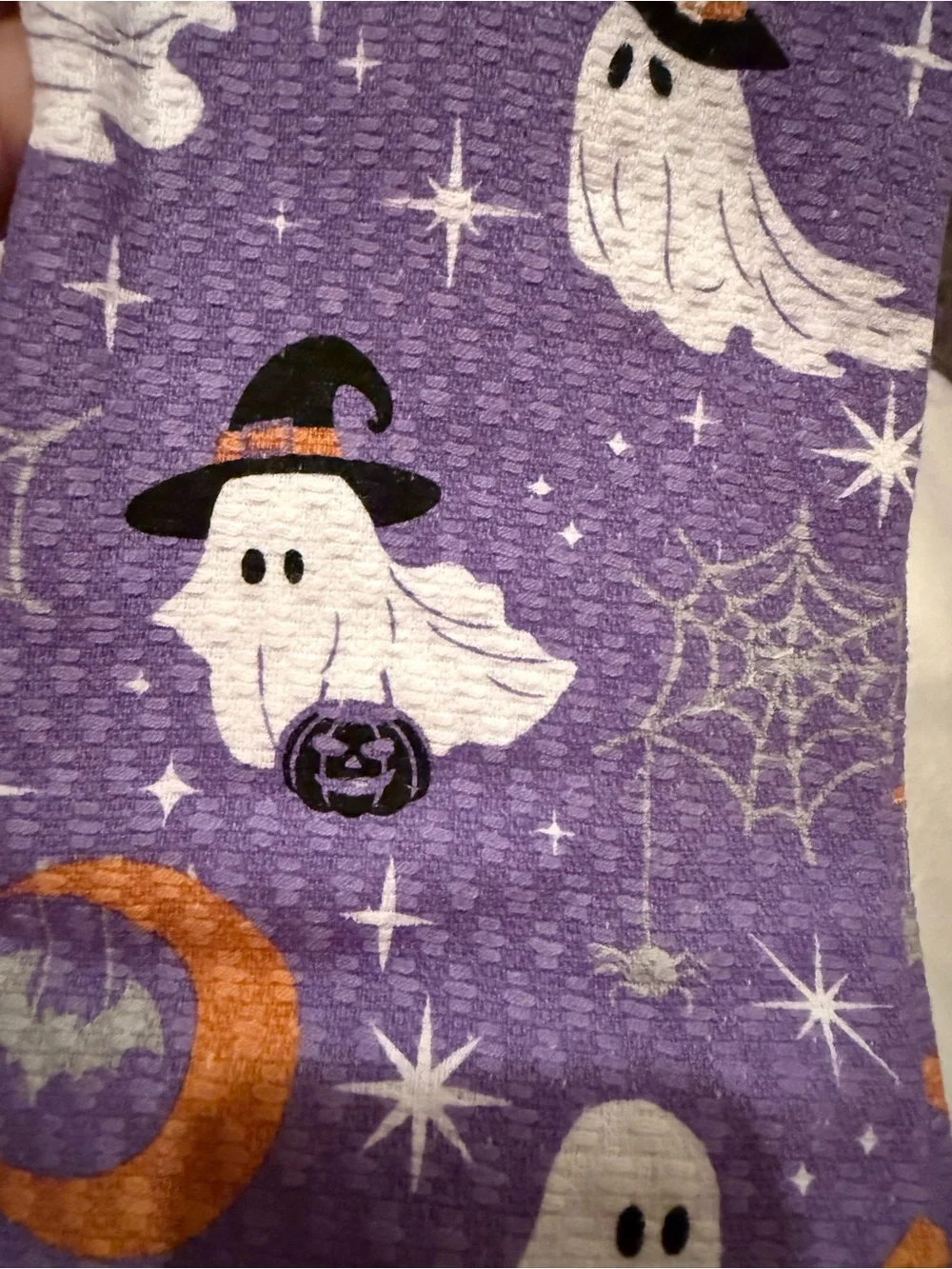 Halloween Ghost Kitchen Towels - Purple